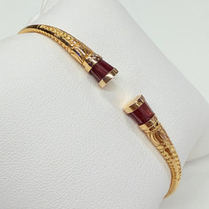 Bracelet jonc malgache en Or Jaune 18K - 12.48Grs