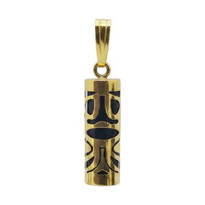 Pendentif Tiki en Or Jaune 18 Carats sans Pierres