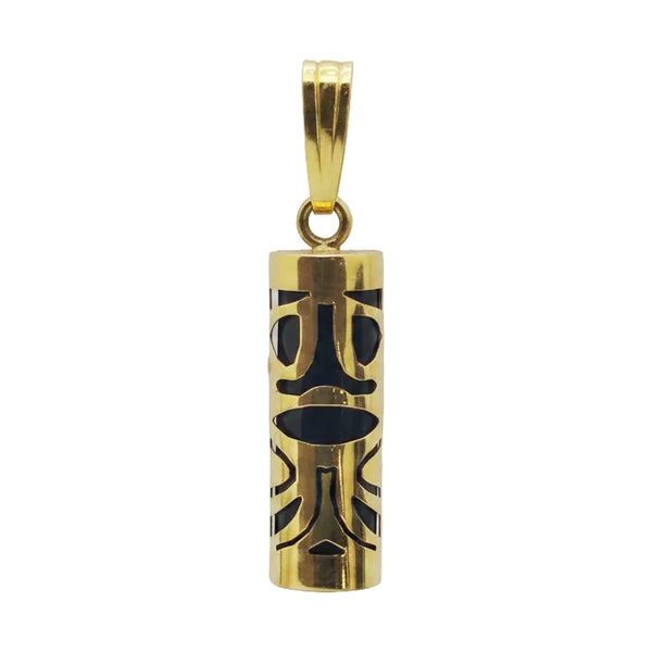 Pendentif Tiki en Or Jaune 18 Carats sans Pierres
