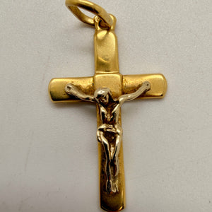 Pendentif Croix en Or Jaune 18K - 3.57g