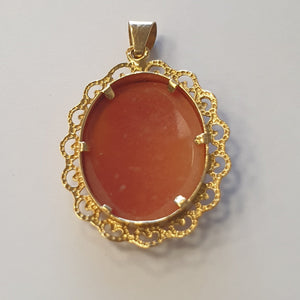 Pendentif camée en or Jaune 18K - 3.28 Grs