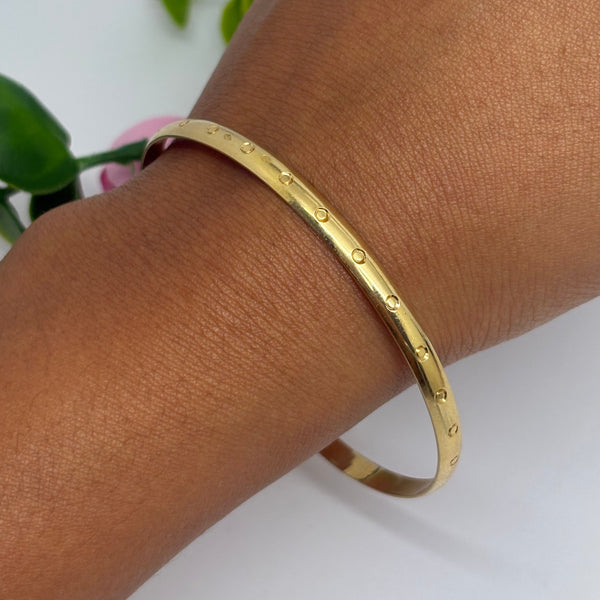Bracelet Jonc fermé en or jaune 18K - 11.52 G