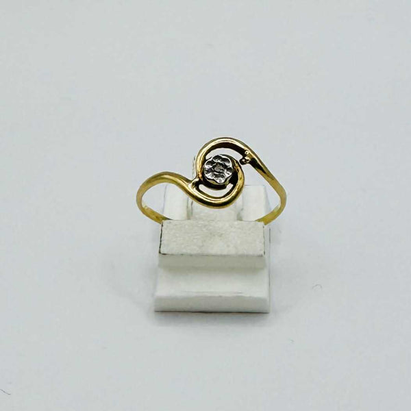 Solitaire en Or Jaune 18K taille-57
