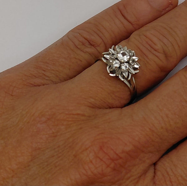 Bague Chou en Or Blanc 18K Taille-56