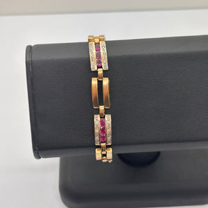 Bracelet gourmette en or jaune 18K 26.93 Grs