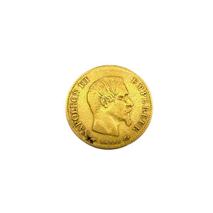 Pièce 10 francs en Or jaune 20 K Napoléon III