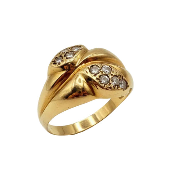 Bague en Or Jaune 18K - Taille 56 - 2.73G