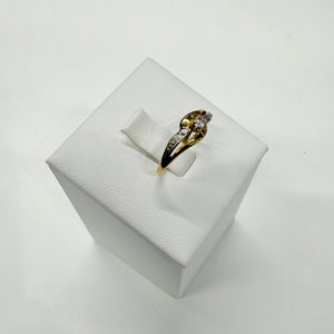 Bague en or 18k et zirconium Taille-52