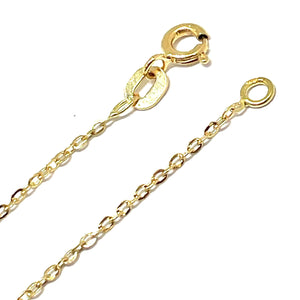 Collier Ras du Cou Or Jaune 18k Longueur-40 cm Poids - 0.97 Grs
