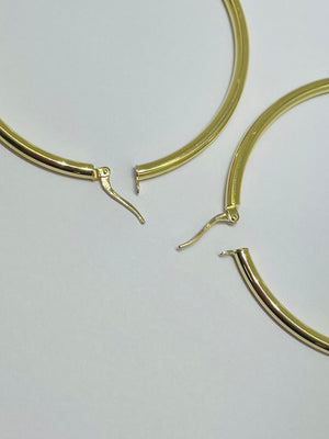 Boucles d'oreilles créoles en or 18K - 5.13 G