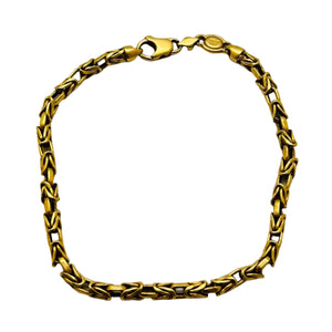 Bracelet Maillon Originale en Or Jaune 18k