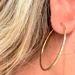 Créoles en Or Jaune 18K - 1.95g