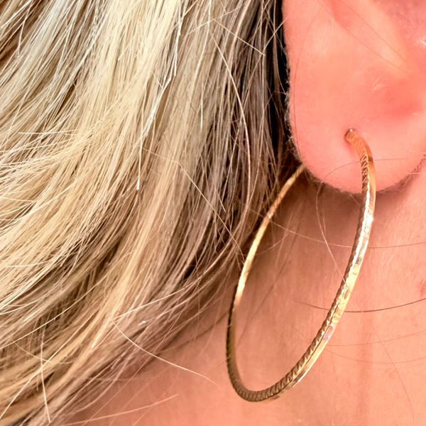 Créoles en Or Jaune 18K - 1.95g