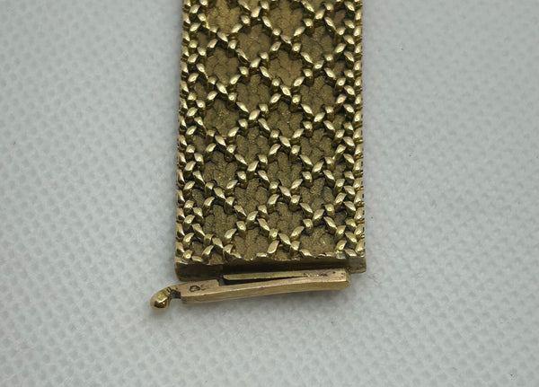 Bracelet Manchette en Or Jaune 18K 52.75 Grs