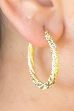 Créoles Or Jaune 18 carats avec fermoir cliquets