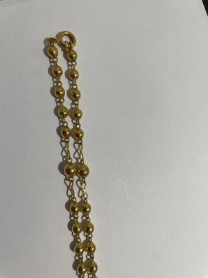Collier CHAPELET en Or Jaune 18K 15.61 Grs