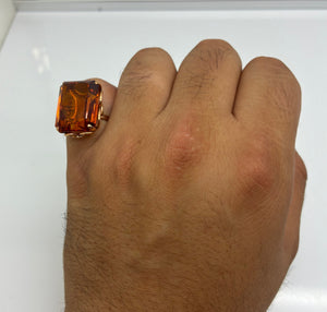 Bague en Or Jaune 18K Taille-52