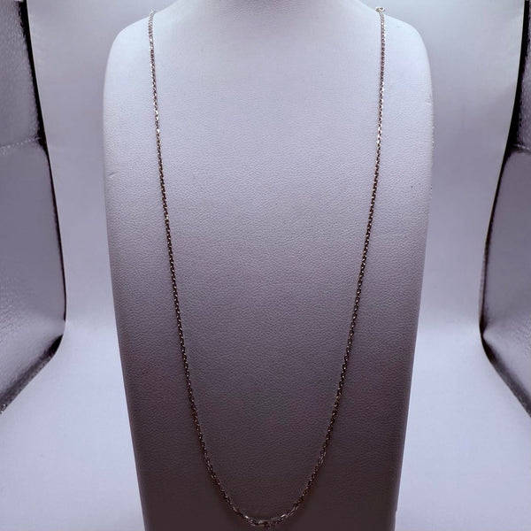 Collier en Or Blanc Matinée Forçat 18K 2.80 Grs