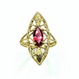 Bague Marquise Or Jaune 18 K -  4.31 G