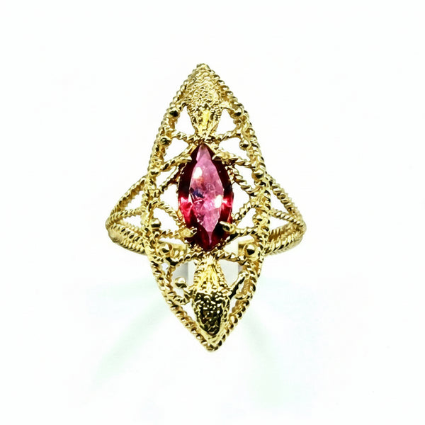 Bague Marquise Or Jaune 18 K -  4.31 G