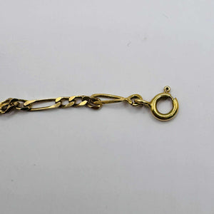 Collier maille Figaro en or jaune 18 carats – 47 cm