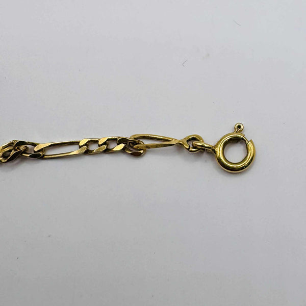 Collier maille Figaro en or jaune 18 carats – 47 cm