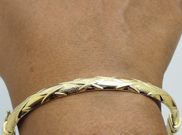 Bracelet Jonc en Or Jaune 18K 8.24 Grs