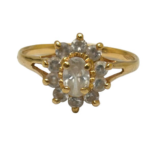 Bague Marguerite Or Jaune 18 Carats et Oxydes