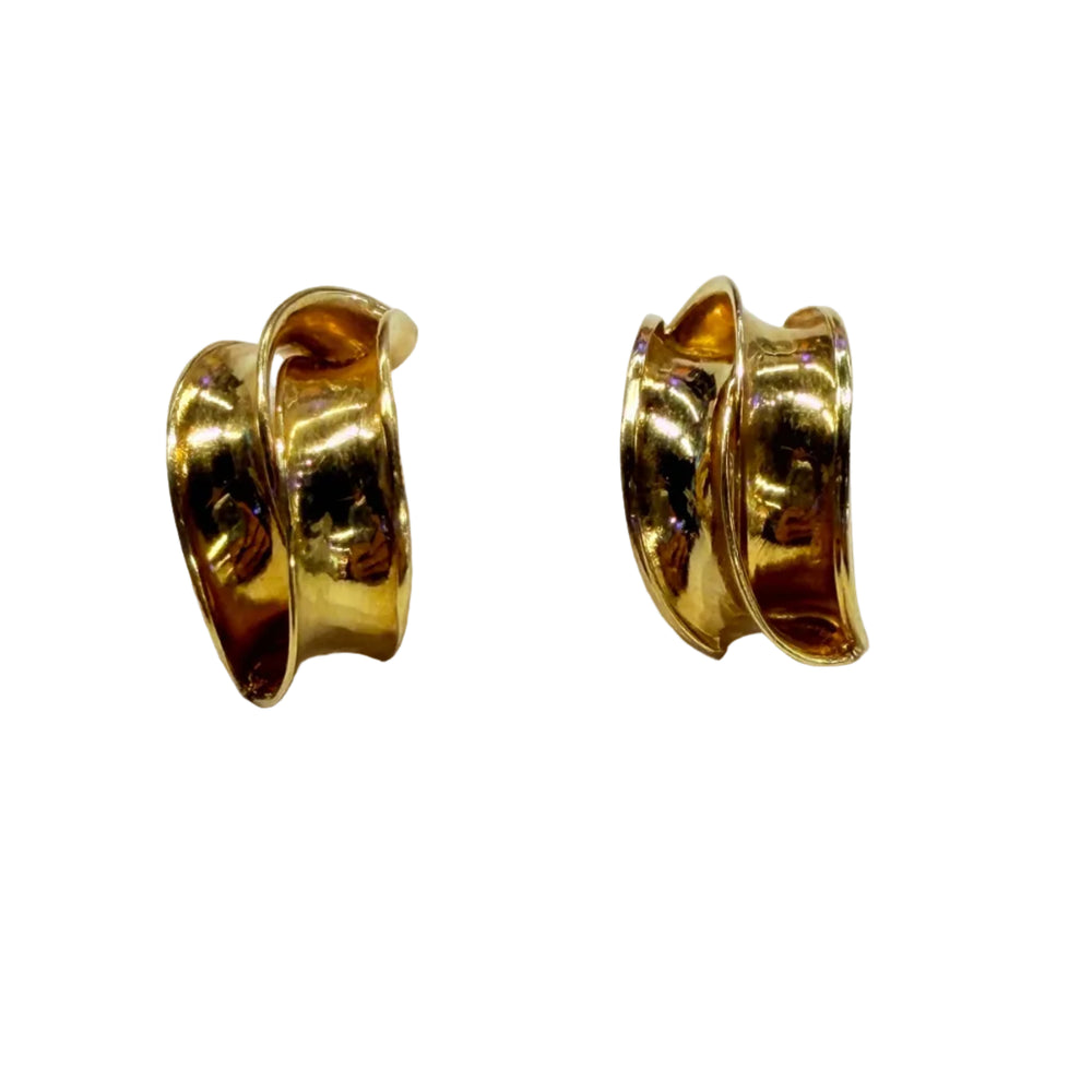 Boucles d'oreilles en Or jaune 18K - 2.72G