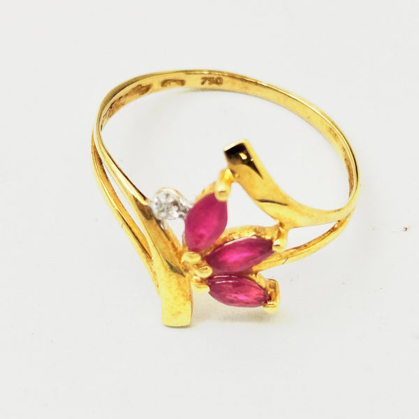 Bague en Or Jaune 18K - Taille 53