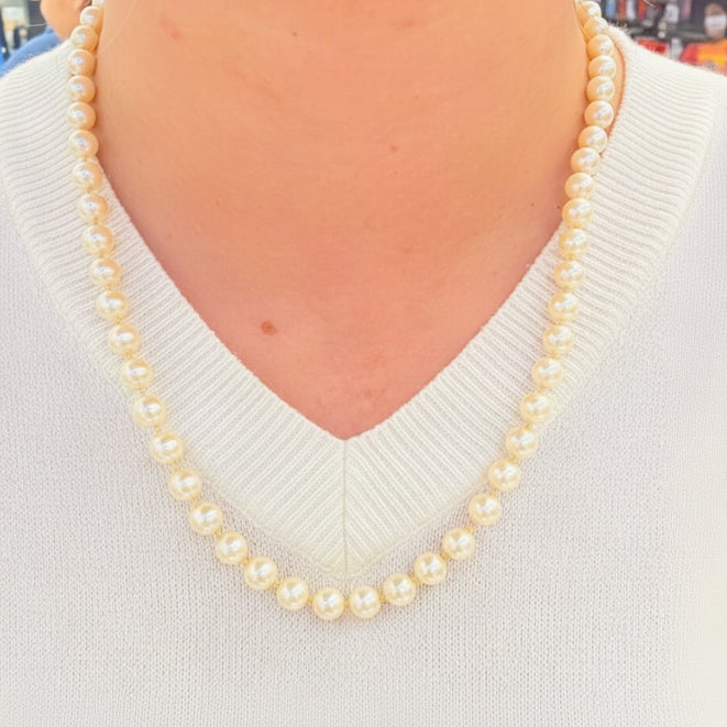 Collier Perle d'eau douce Or Jaune 18 K