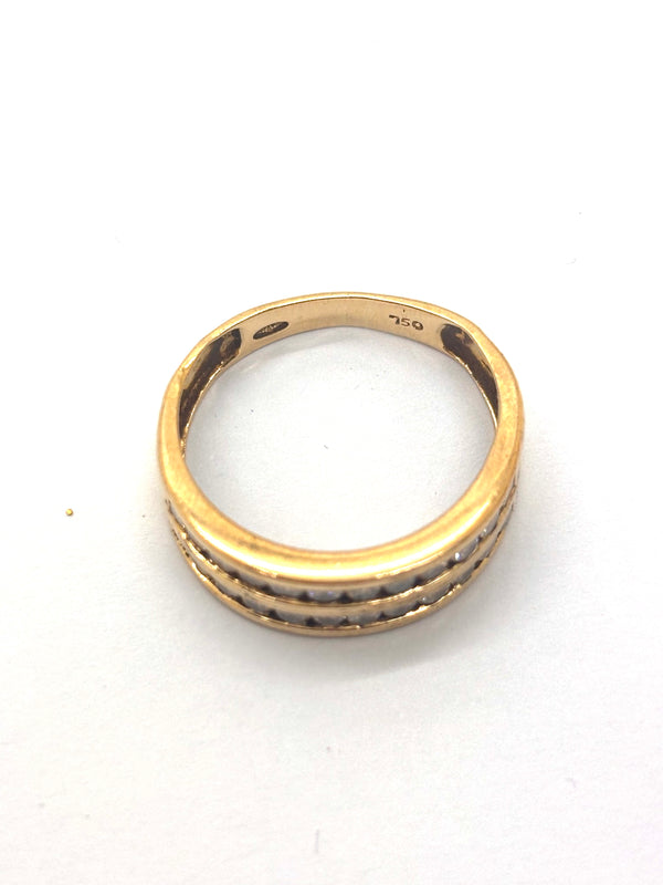 Bagues en Or Jaune 18k - Taille 53.5