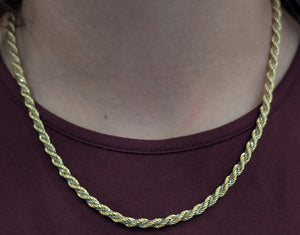 Collier Princesse en Or jaune et or blanc 18k 12.94 Grs