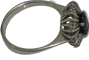 Bague en Argent et Or Blanc 18K - Taille 49