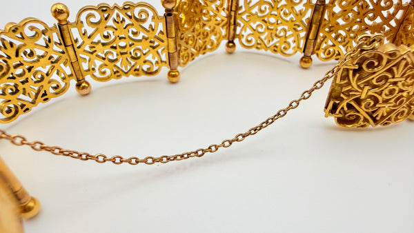 Bracelet Manchette en Or Jaune 18K 50.88 Grs