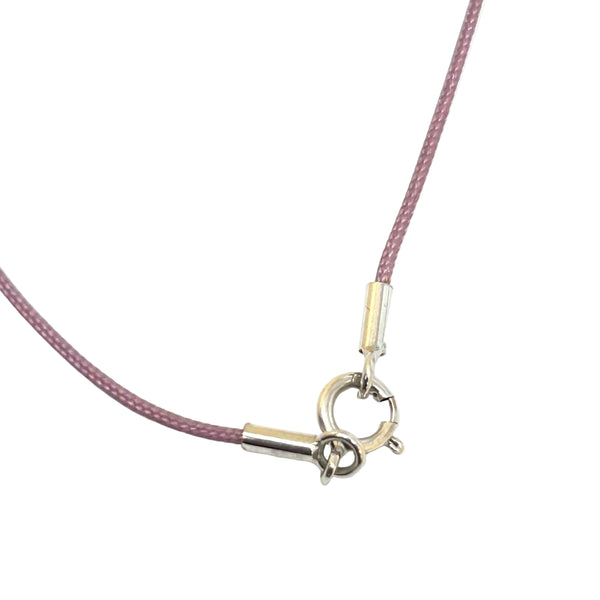 Symbole en or blanc 18 carats avec morganite