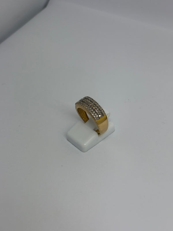 Bague en Or Jaune 18K - Taile 55 - 5.40 Grs