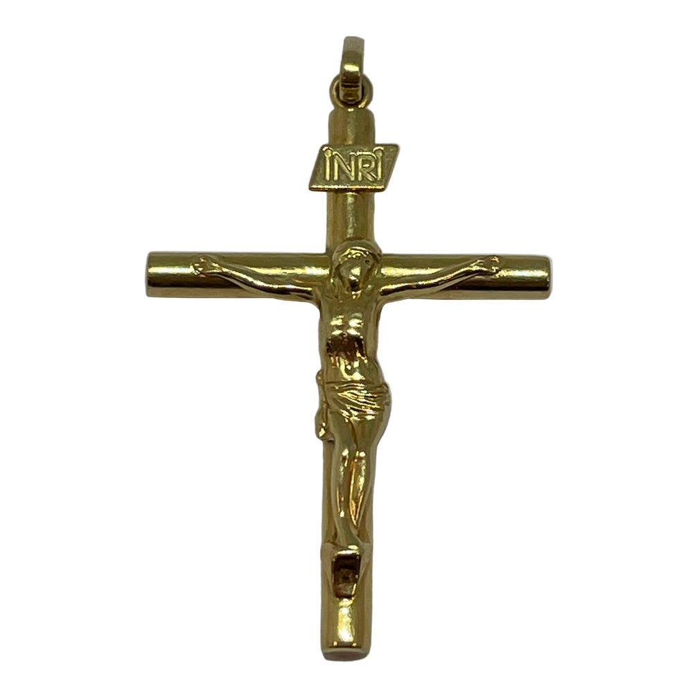 Pendentif Croix Or Jaune 18 Carats Poids-1.30 Grs
