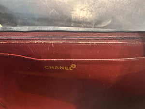 Sac porté épaule Chanel Cuir Noir Maxi Classic Flap Jumbo