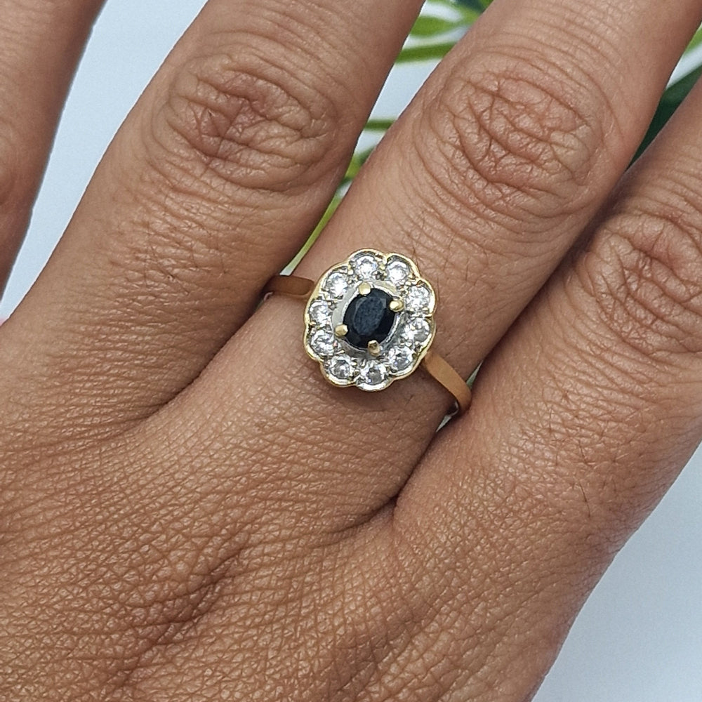 Bague Marguerite en Or Jaune 18K - Taille 58