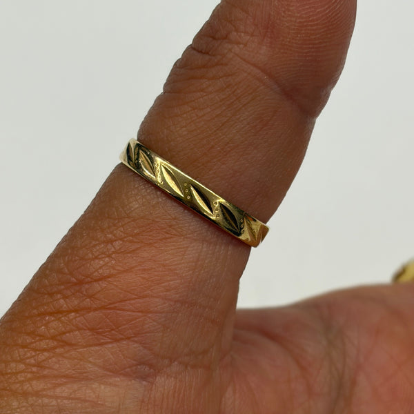 Bague alliance en Or Jaune 18K