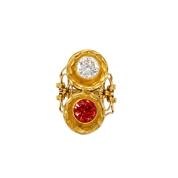 Bague en Or Jaune 21K - Taille 55 - 8.38G