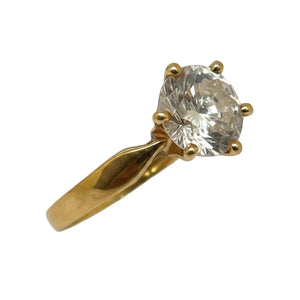 Bague Solitaire Or Jaune 750/1000 (18 Carats)