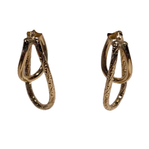 Boucles d'oreilles créoles en or jaune 18k - 1.96 G