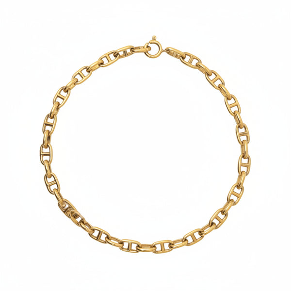 Bracelet Maillon Marine Or Jaune 18 Carats
