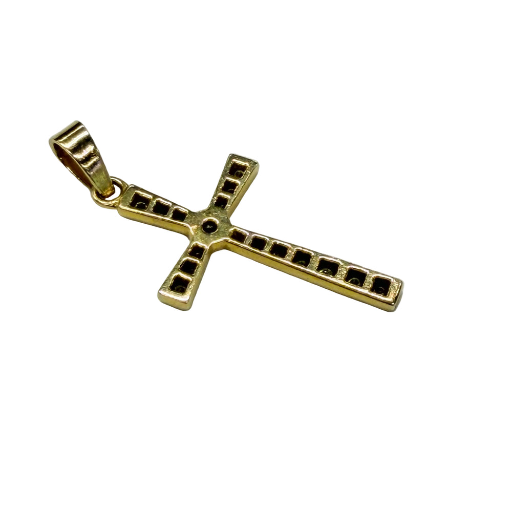 Pendentif en Or Jaune 18K - Diamants - 1.63G