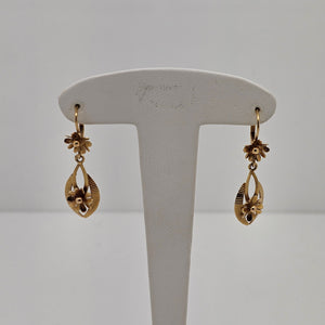 Boucles d'oreilles pendantes en Or jaune 18K  - 3.36G