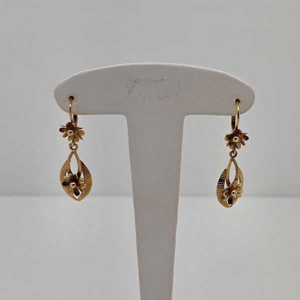 Boucles d'oreilles pendantes en Or jaune 18K  - 3.36G