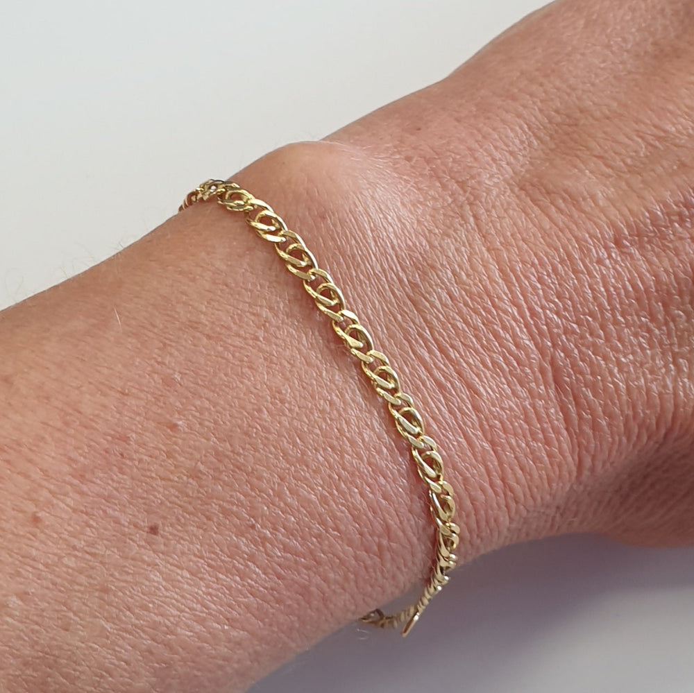 Bracelet Maillon en Or Jaune 18 K - 5.29 Grs