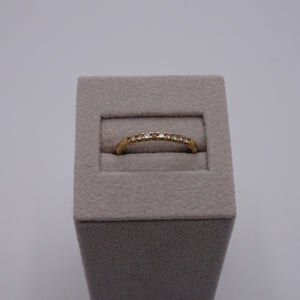 Bague Demi Tour en Or Jaune 18K Taille-52